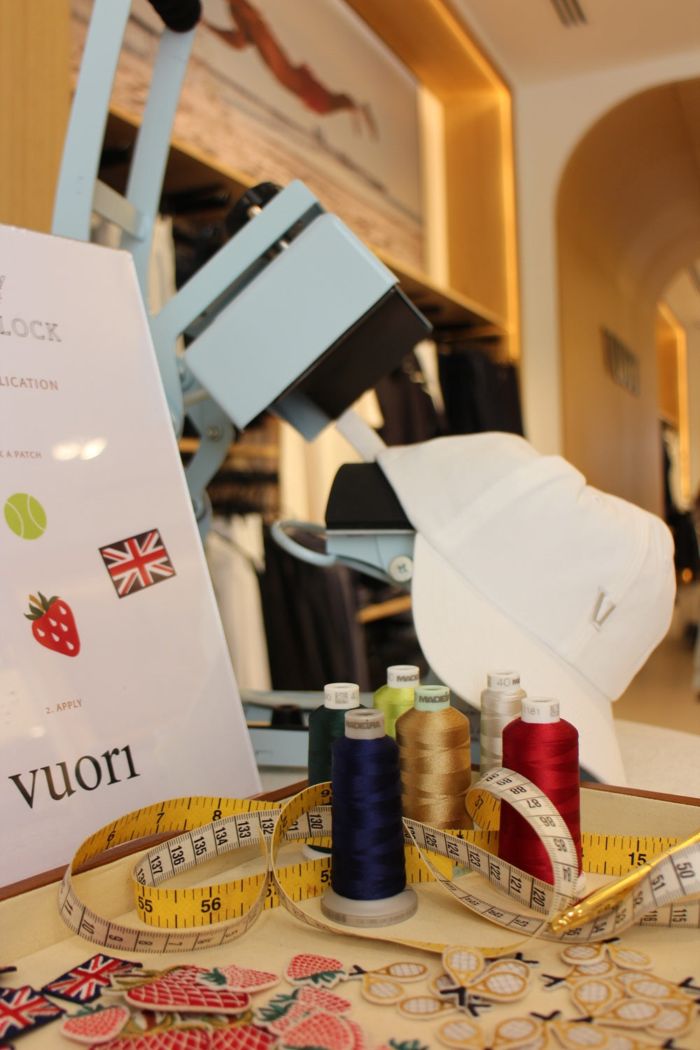 Vuori x Wimbledon Bespoke Patch Application Event
