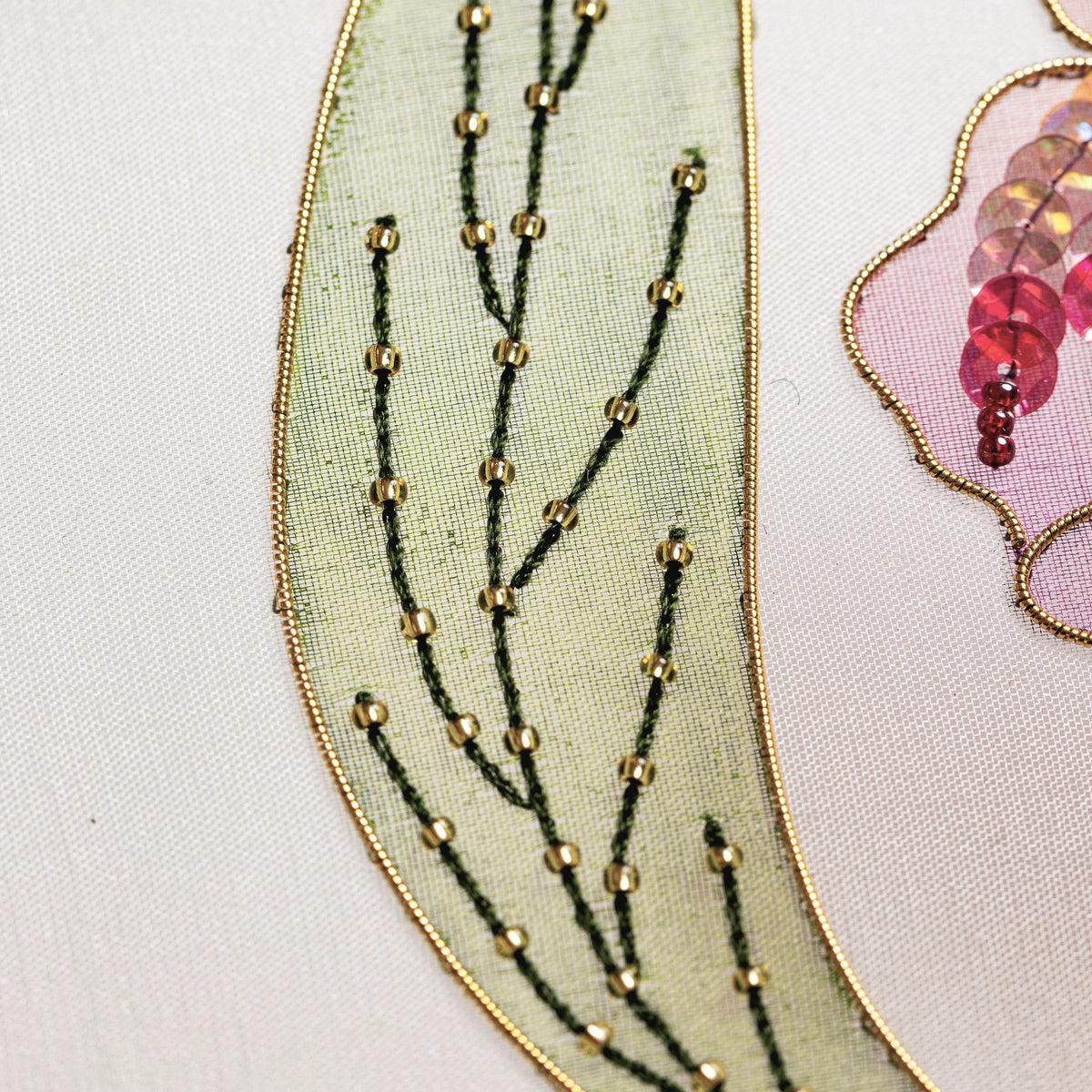 Watercolour Iris Painting and Embroidery Course 