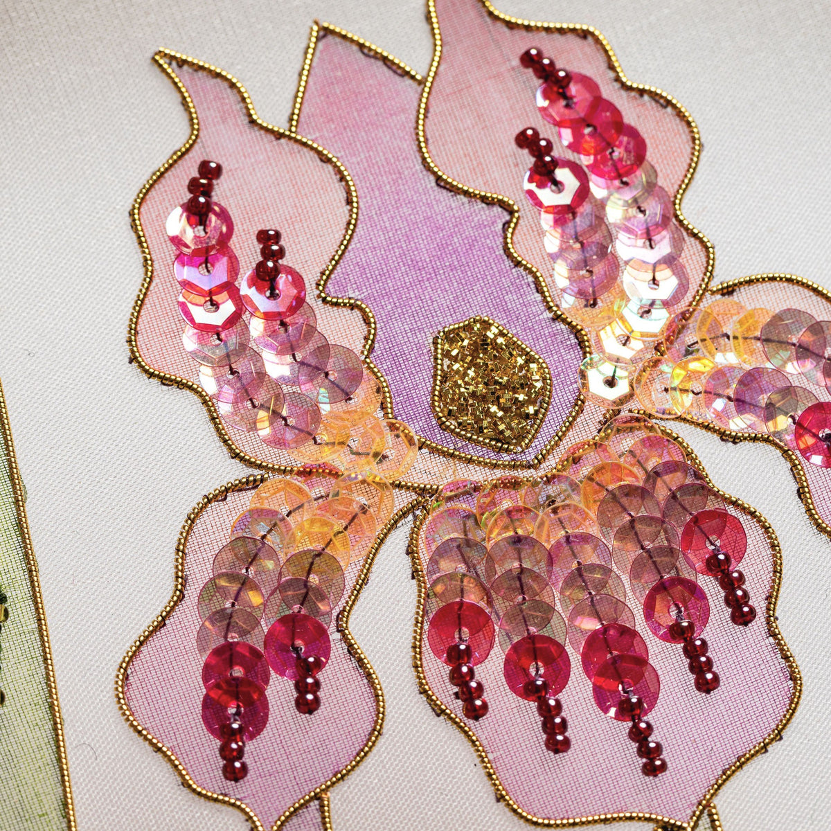 Watercolour Iris Painting and Embroidery Course 