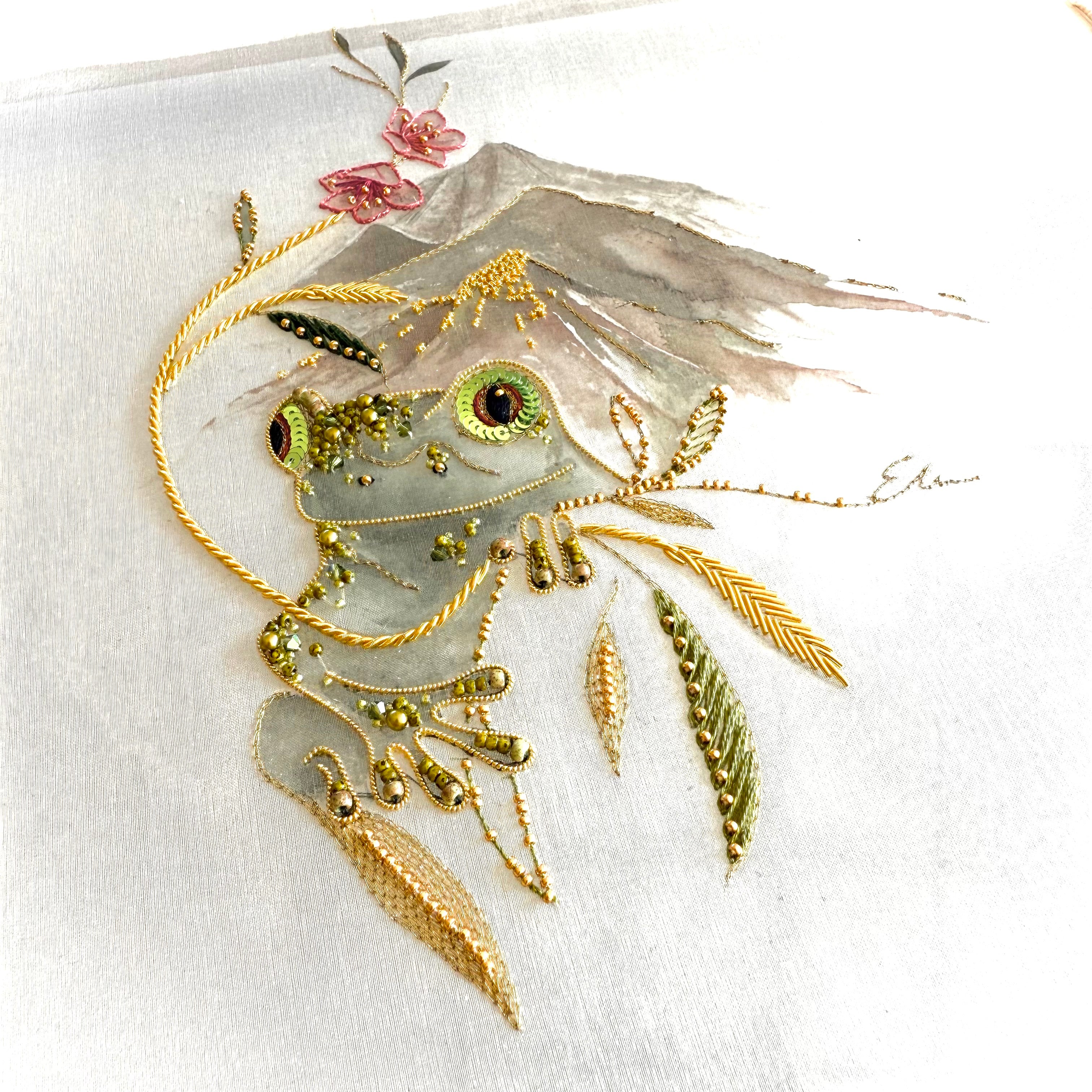 Where the Frog Dreams: Silk Painting and Embroidery Class with Eliza Gomersall