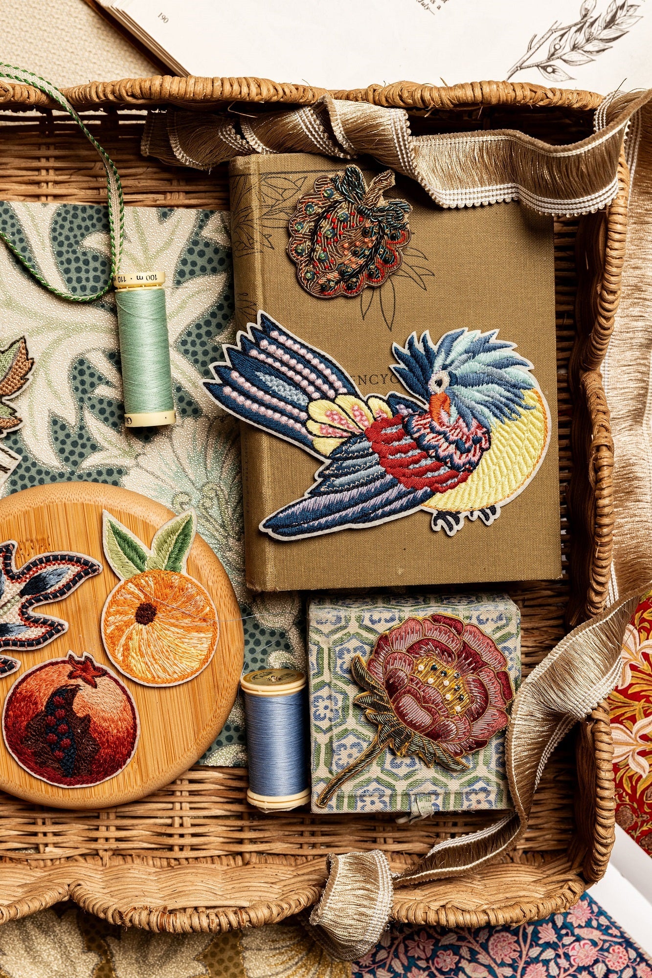 William Morris Embroidered Fashion Accessories