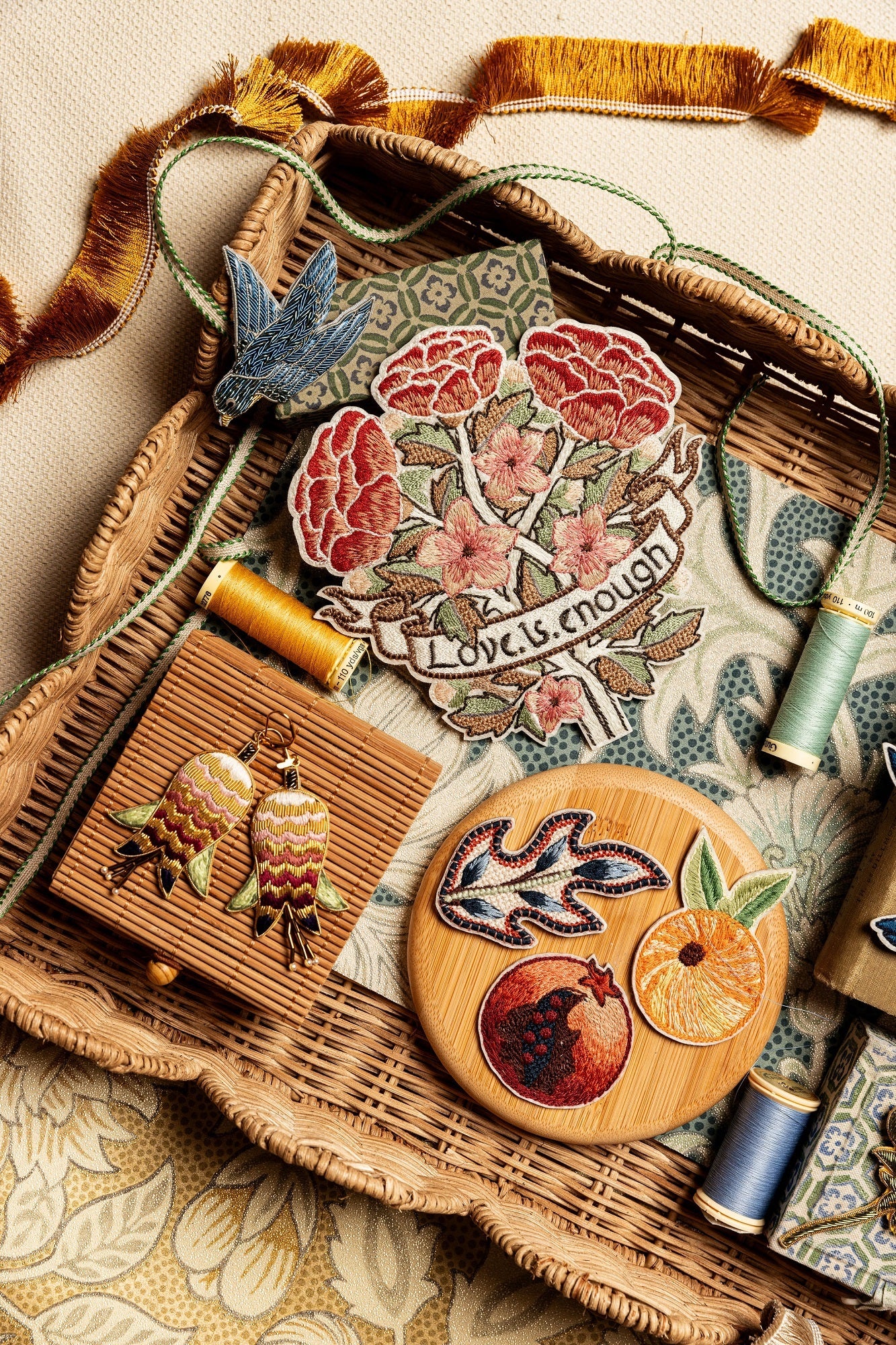 William Morris Embroidered Fashion Accessories