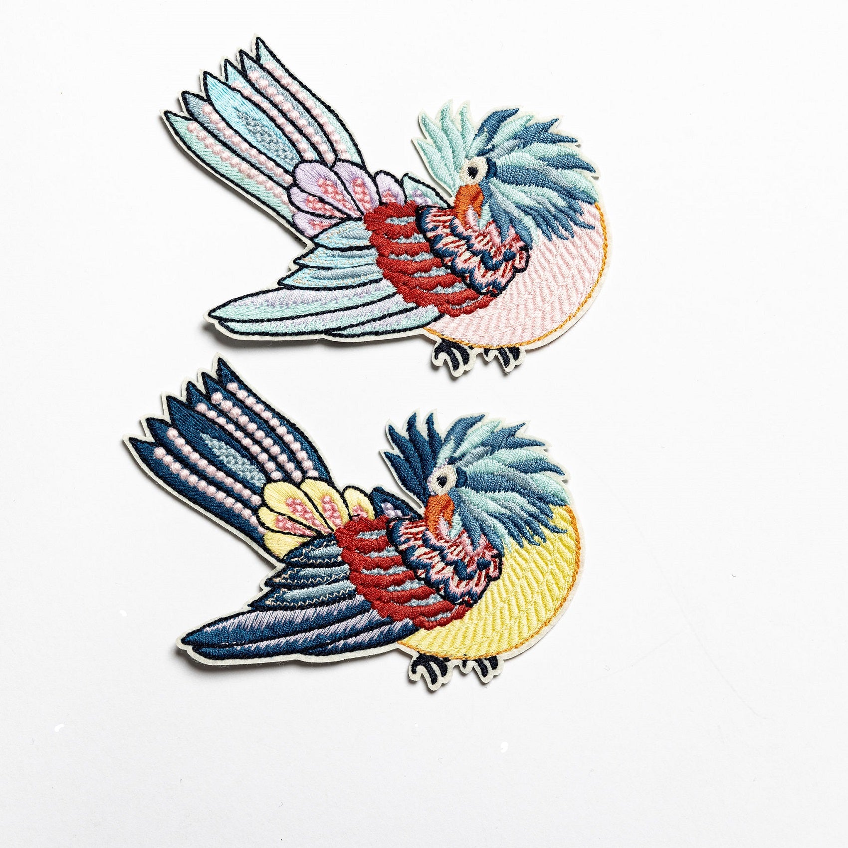 William Morris Machine Embroidered Iron on Patches