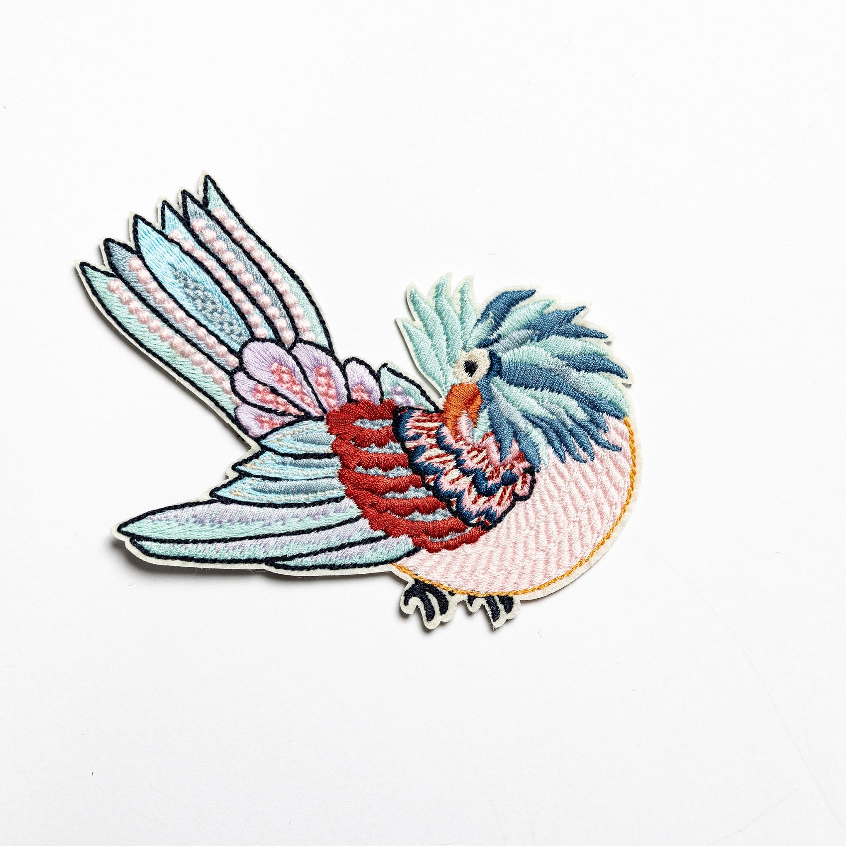 William Morris Machine Embroidered Iron on Patch