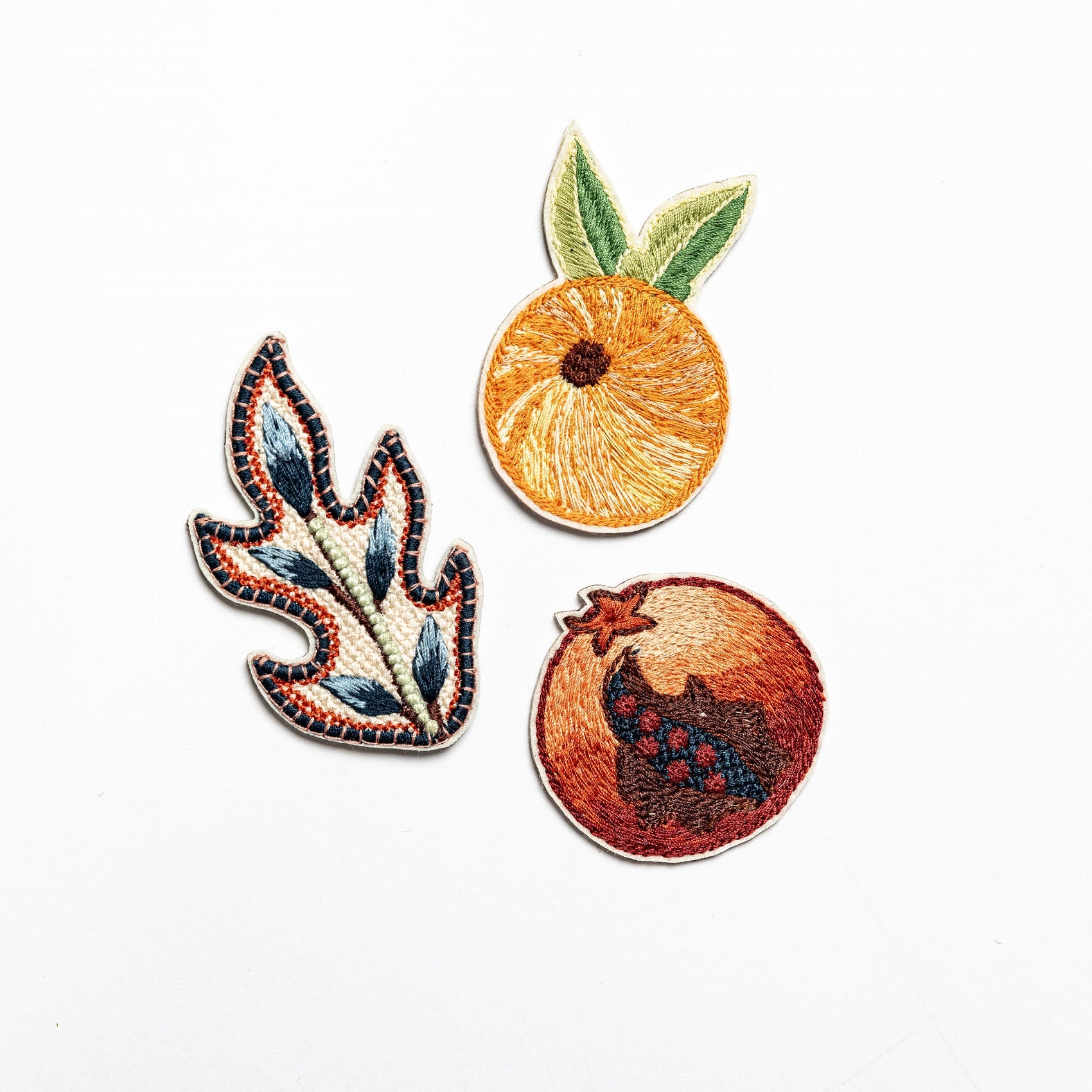 William Morris Machine Embroidered Iron on Patch Set