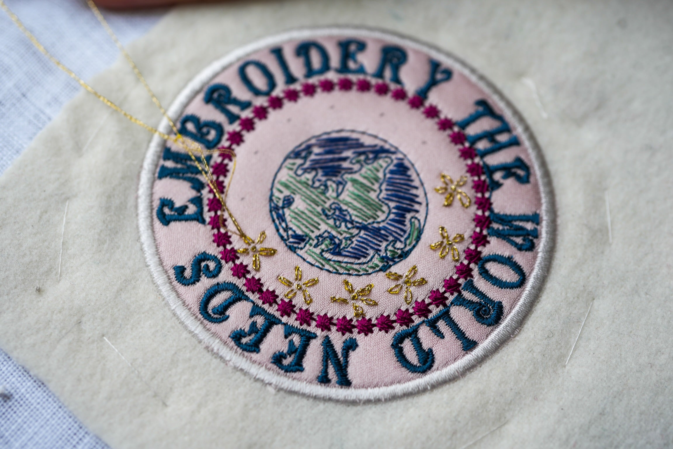 World Embroidery Day Hand Embroidered Details