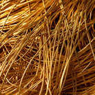 Gold Smooth Goldwork Embroidery Bullion Close Up