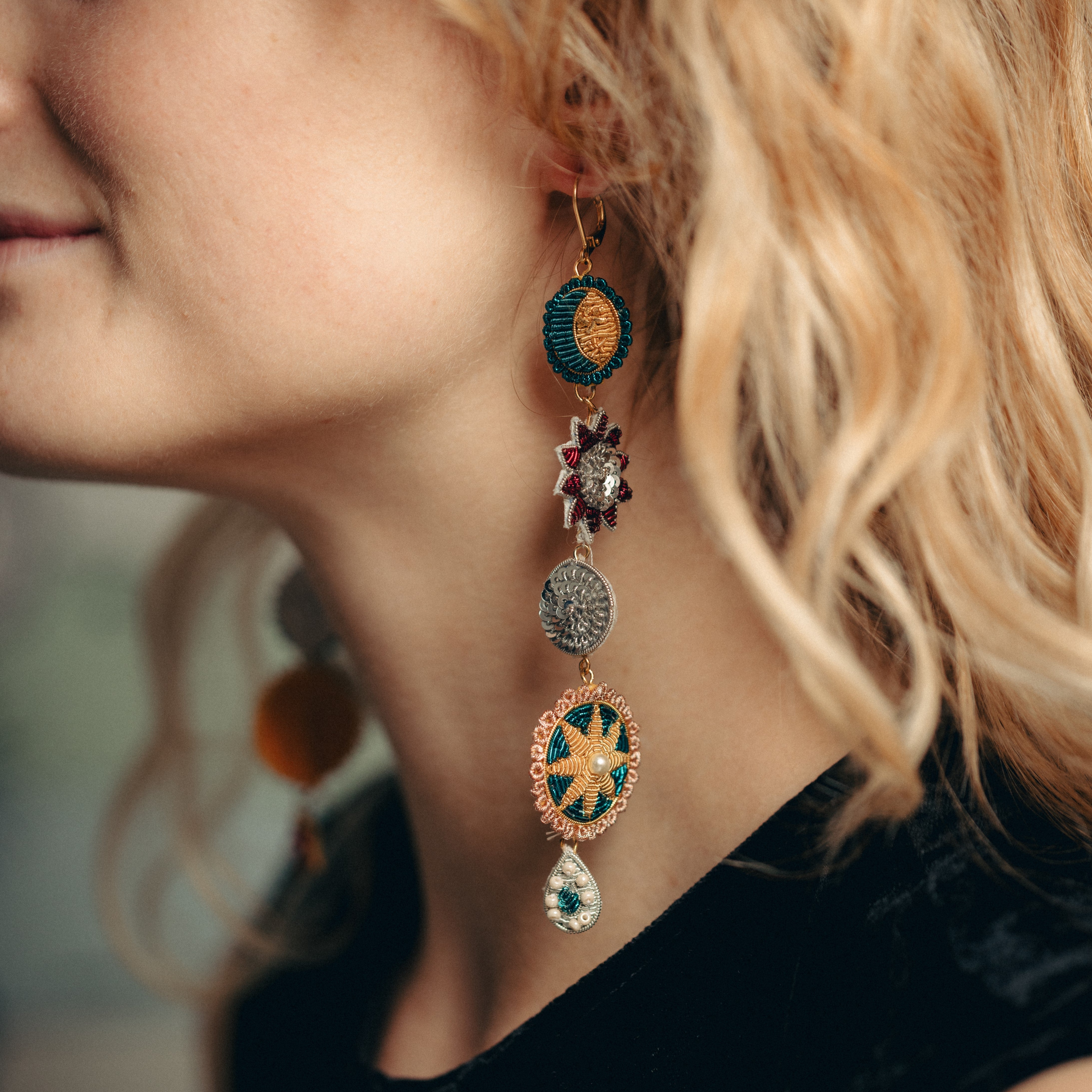 Mixed Cosmic Charm Earrings (14746786038138)