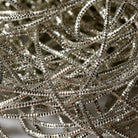 Silver Bright Check Goldwork Embroidery Bullion Close Up