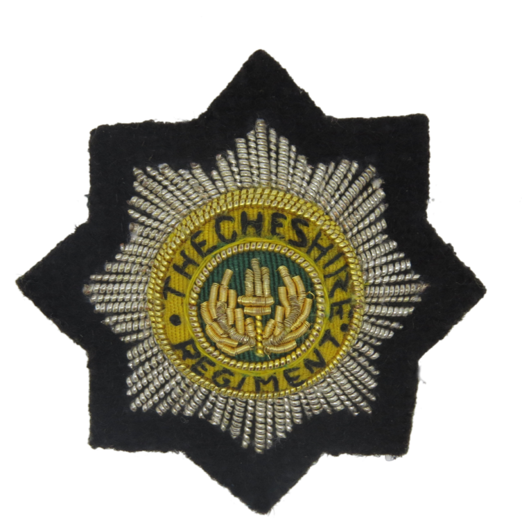 CHESHIRE REGIMENT BERET BADGE (4334338801736)