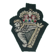 ROYAL IRISH REGIMENT BERET BADGE ON RANGER GREEN (4334342307912)