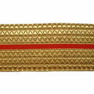 Gold/Red Belt Lace - 2 W/M Gold 2 1/2 Inches (4344149704776)