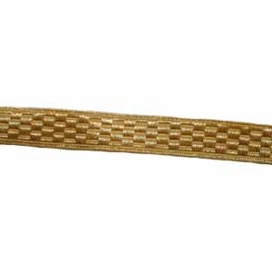 Basket Lace 1 Inch Gold Mylar (4344144560200)