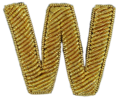 Block Gold Goldwork Letter (4379056504904)