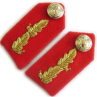 General's SSO Oakleaf Gorgets Scarlet (4334494548040)