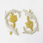 Repeat Pattern Flower Silver (with Gold Flower) (4334447263816)