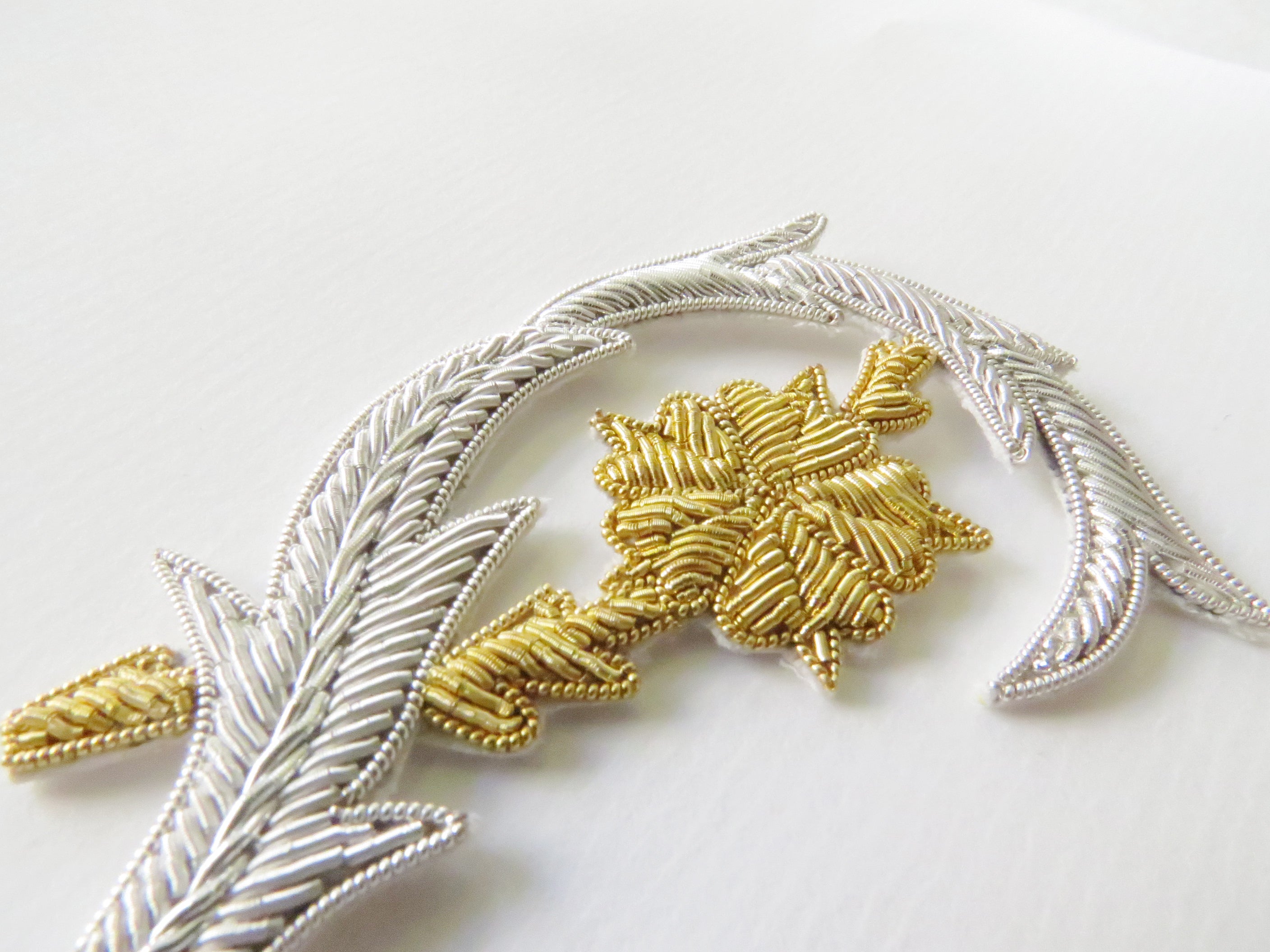 Repeat Pattern Flower Silver (with Gold Flower) (4334447263816)