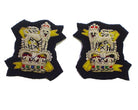 LIGHT DRAGOONS MESS DRESS COLLAR BADGE ON BLACK 
