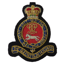 QUEENS OWN HUSSARS BLAZER BADGE (4334346371144)