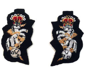 ROYAL ELECTRICAL MECHANICAL ENGINEERS COLLAR BADGE 