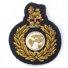 ROYAL MARINES BERET BADGE ON DARK NAVY