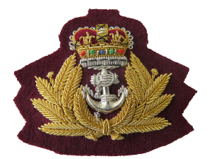 英国海軍士官ベレー帽章 - マルーン – Hand & Lock