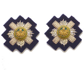 STAR SCOTS GUARDS OFFICERS MESS COLLAR ON GDS LT NAVY 