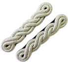 Shoulder Cords Double Twist Mylar Silver (4334502805576)