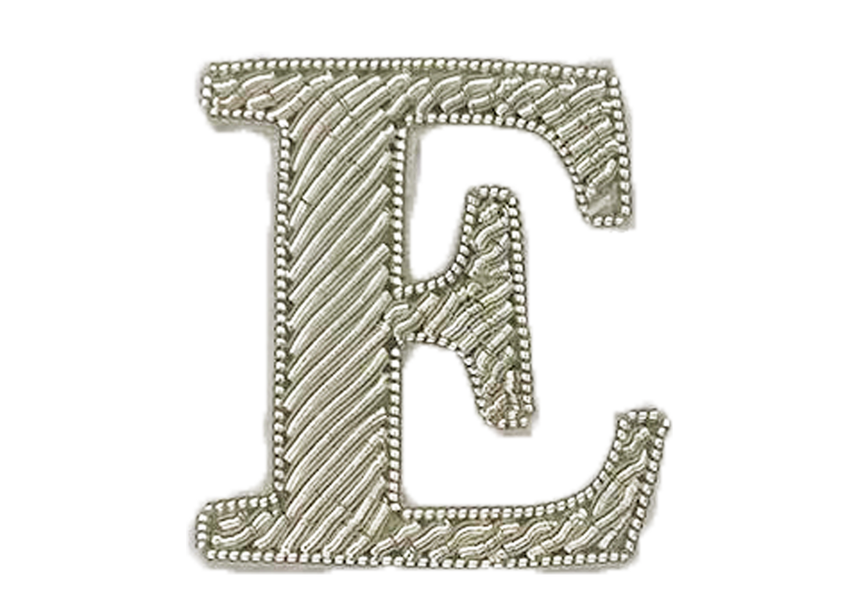 Silver Goldwork Initial Letter (6695712653491)