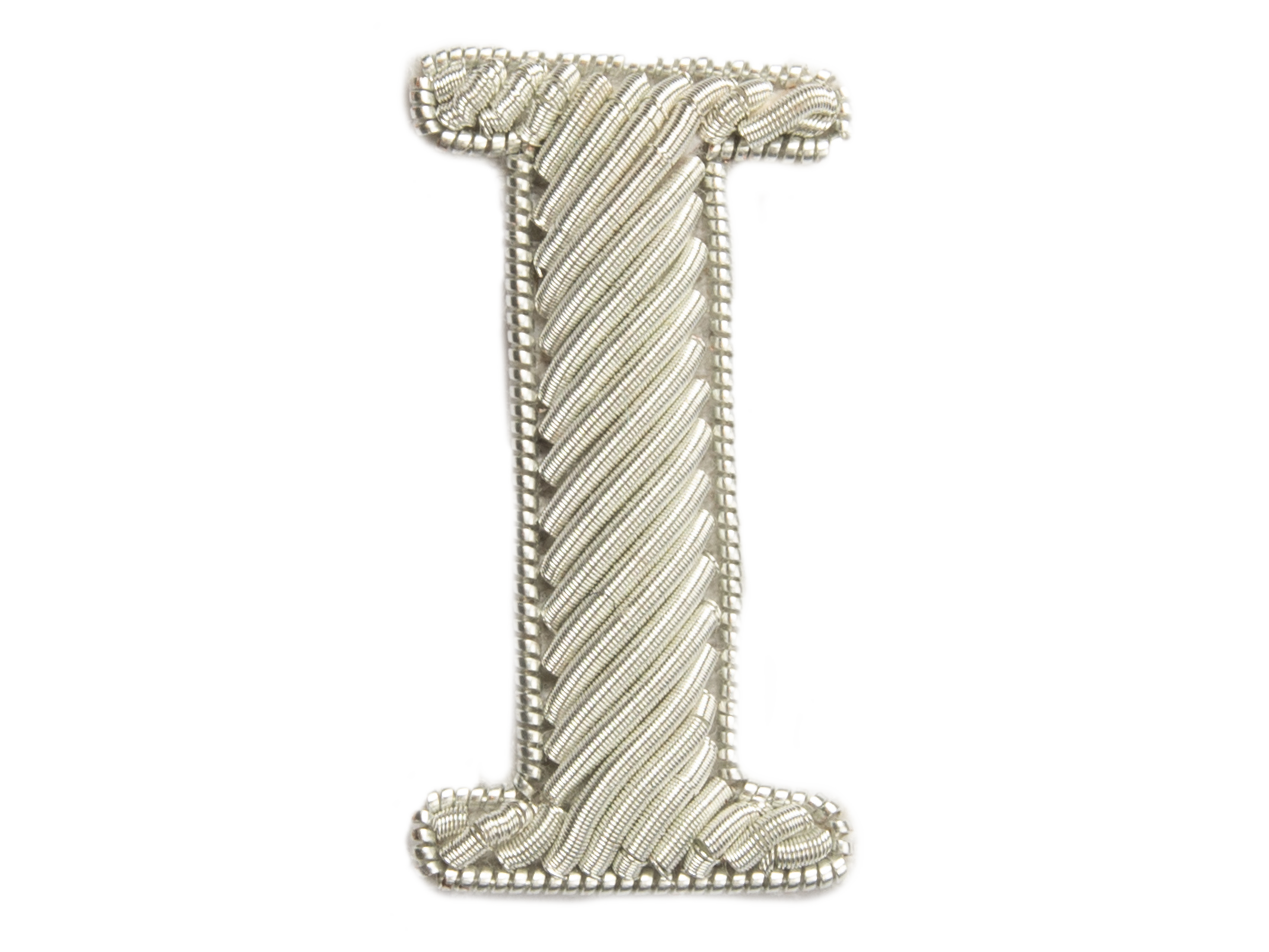 Silver Goldwork Initial Letter (6695712653491)