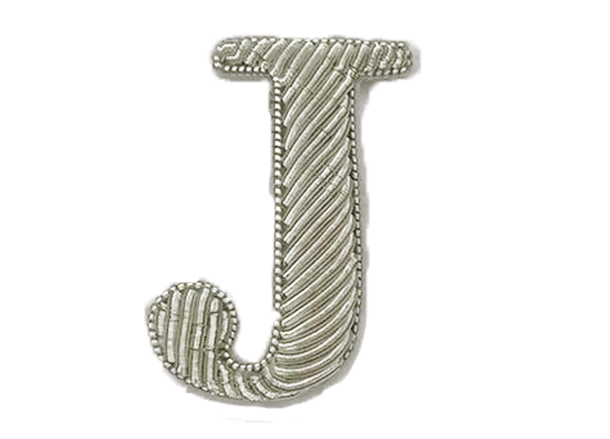 Silver Goldwork Initial Letter (6695712653491)
