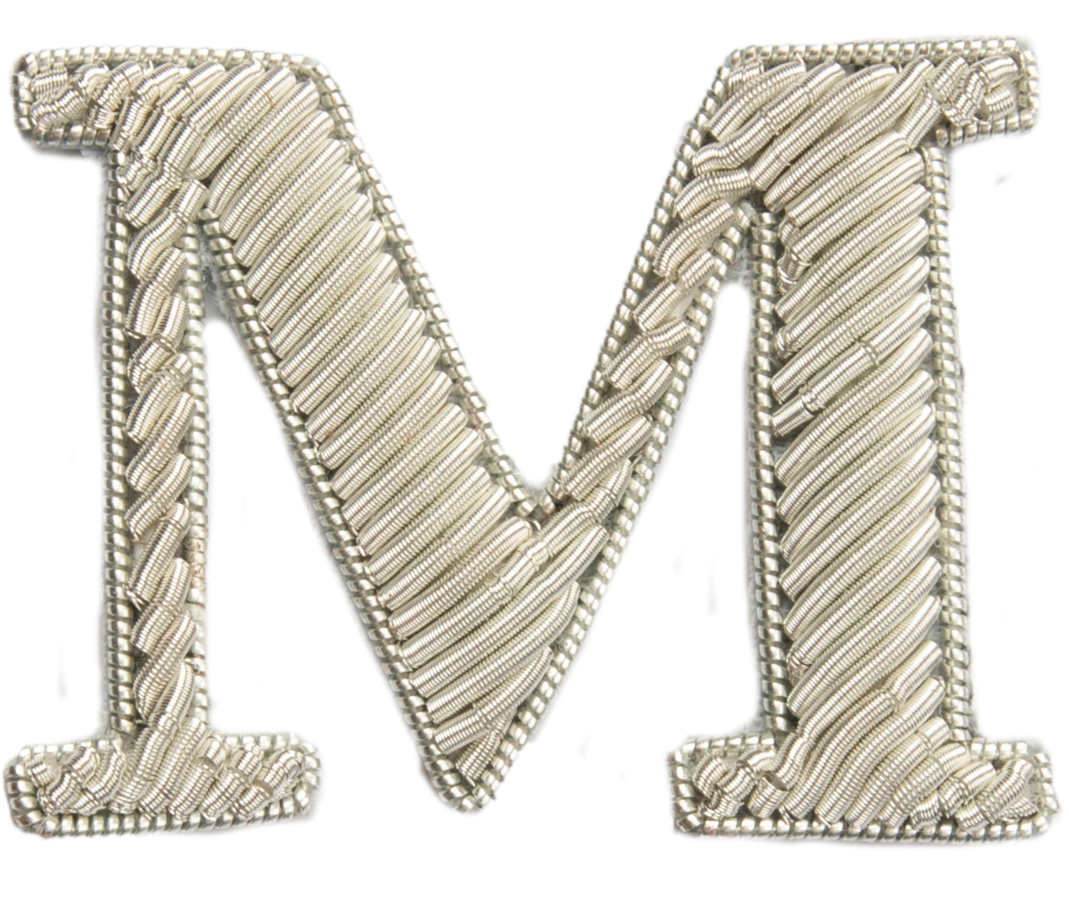 Silver Goldwork Initial Letter 