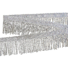 Silver thread mylar Fringe (1 Inch) (4334637252680)
