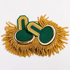 Theatre epaulettes gold on Green (7592521826563)